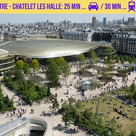 Qhome 3 - Duplex Cosy Entre Paris Et - Parking Prive *