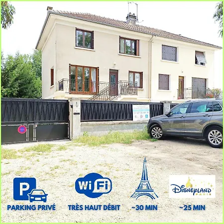 Qhome 3 - Duplex Cosy Entre Paris Et - Parking Prive Apartment *